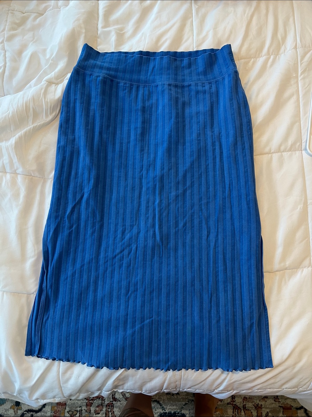 Blue Ribbed Midi Skirt - Offline by Aerie